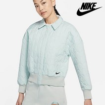 나이키 퀼팅 자켓 우븐 여성 퀼티드 깔깔이 민트 그레이