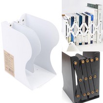 책칸막이 책고정 지지대 길이조절 북엔드 책장칸막이, 화이트