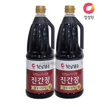 햇살담은 진간장 골드 1.7L 두번 달여 더 진한 양조간장 100%, 2병