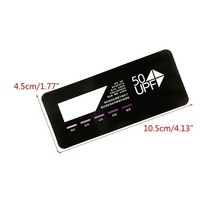 WSND 휴대용 빠른 테스트 UV 센서 카드 표시기 UPF50 + 깊은 색상 강한 야외 햇빛, [01] 1PC, 01 1PC