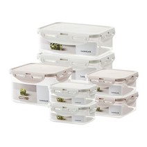 락앤락 [본사] 락앤락 선물박스 항균 비스프리 스테커블 정리세트 7P (LBF806S7N), 단일옵션