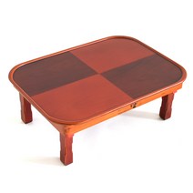 남원은행공방 남원 원형 사각 밥상 찻상 다과상 접이식, 사각 타원 바둑 69x51