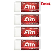 펜텔 아인 중형 지우개, 레드, 4개