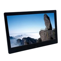 스마트 액자 사진 10.1 인치 HD 디지털 프레임 1024x600 HD 초박형 LED 전자 앨범 LCD 프레임, 03 영국 플러그, 02 black