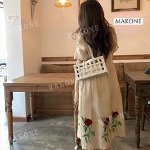 Makone 상표등록 키작은 초기 임산부 하객룩 임부복 키작맘 패션 주수 원피스 만삭 촬영 사진옷 여름 롱 반팔 와이드 여름
