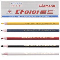 보성/다이아몬드색연필 1타12입, 검정색(유리용)