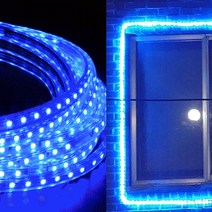 aree LED 로프 칩형 플렉시블 논네온 간접조명 10m단위 줄 네온사인 (전원코드포함), LED칩형 플렉시블10m_파랑