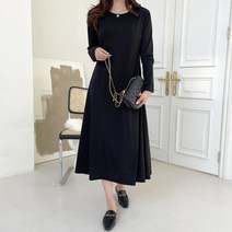 세이스타일 아멜리에 긴팔 7부 A롱 원피스