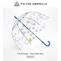 영국 왕실용 수입 우산 여성용 FULTON 풀톤 새장 우산 흰색 투명 우산 긴 핸들 선
