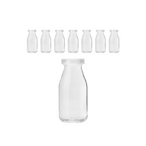 PE캡 우유 유리병 200ml KH36, 8개