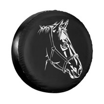 자동차커버 바디커버검은 말 기호 스페어 타이어 커버 케이스 가방 파우치 비바람에 견디는 휠 지프 미쓰비, 07 7_03 16 inch