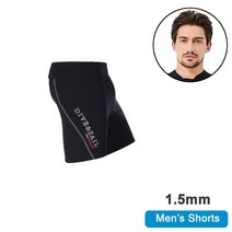 웻슈트 서핑 잠수복 스킨스쿠버 슈트남성 잠수복 탑 자켓 2mm 또는 3mm 1.5mm 네오프렌 긴팔 셔츠 바지 민, 12 1.5mm Men Shorts_06 XXL