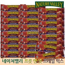 네이처밸리 그래놀라 바 프룻앤넛 Trail Mix 35g 24개 / 통곡물 귀리 베리 아몬드 영양바 / 식사대용 간식 코스트코