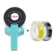 한글타자기 옛날타자기 타자기키보드 handheld embossing lable mini, 1-하늘색 프린터