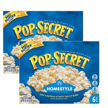 Pop Secret 팝콘 홈스타일 프리미엄 90.7g 6개입 1팩, 2팩