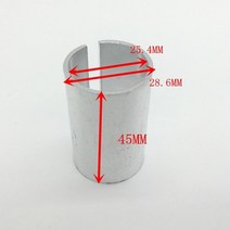 자전거 스템 숏 mtb 카본 고각 스탬 픽시 크랭크 개스킷 산악 프론트 포크 변환 슬리브 28.6 25.4 튜브 감속기 프론트 포크 어댑터 부품, 45mm, 03 45mm