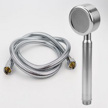 크리썸 알루미늄 고압 수압상승 절수 샤워기 헤드 + 360호스세트, 샤워기헤드 + 360 메탈호스 2m