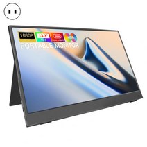 전시다이 1세트 13.3 인치 노트북 모니터 USB 타입C 외부 디스플레이 IPS 게이밍 스위치/PS5/XBOX 게임 콘, 01 EU Plug