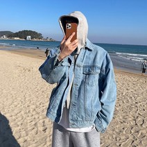 2216 오버핏 이염방지 워싱 데님자켓