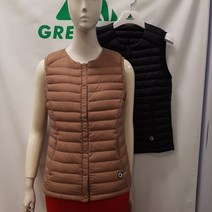 동아수성점 4층 그린조이 핏이 예쁜 편한 스타일의 폭신폭신 촉감이 좋은 여성 초경량 구스 라운드 조끼 GF19WV02W