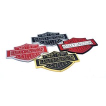 할리데이비슨 D21 모터사이클 엠블럼 스티커 뱃지 _ 65489EA, 블랙