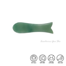 천연원석 어벤츄리 옥 물고기 괄사 마사지도구 페이스 바디 리프팅 안티 피부탄력 경락 지압 마, 없음, 상세설명 참조