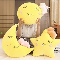 해외직구상품 달인형 쿠션 보름달 초승달 반달 베개 달토끼 등받이, 옵션4