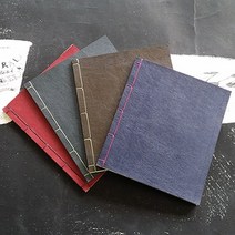 핸드메이드 한국식 제본노트 - Artist size, 레드, 1개