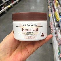 Vitaustralia Emu Oil Cream With Vitamin E 이뮤오일 크림 250gx2팩, 1개