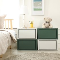 미드센 원터치 리빙박스 수납함 커스텀, 쿨그레이