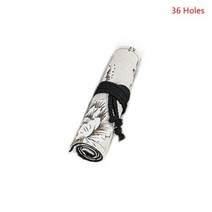 화구가방 미술가방 아트백 스케치북가방 모란 1224364872 구멍 캔버스 롤 펜 커튼 연필 가방 케이스 메이크업 랩 홀더 보관 파우치 학교, 36 holes