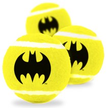 버클다운 스퀴키 도그 토이 강아지용 테니스 볼, 3개입, Batman