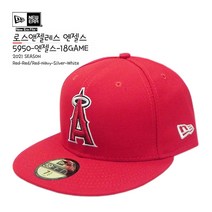뉴에라 [슈즈네][정품] MLB 어센틱 LA 엔젤스 게임 (홈/어웨이공통) 야구모자 사이즈캡 59FIFTY 메이저리그 선수모자