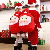피케이몰 X-mas 입체감 있는 산타 선물주머니 산타클로스 선물꾸러미 산타주머니, 1개, 단색