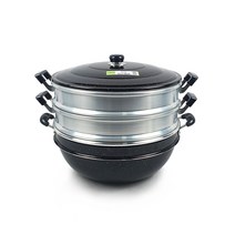 마블 3단 찜솥 가마솥 찜기 다용도 대형 찜냄비 (28cm~48cm), 30cm