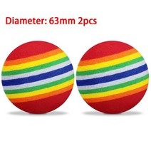 스크린골프공 연습장골프공 2pcs 63mm 고양이 개 장난감 애완 동물 개 씹기 공 강아지 개 공 애완 동물 장난감 강아지 테니스 골프 공 개 장난감 공 애완 동물 제품 9, 63mm 소프트 볼