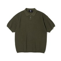 KNITTED 쿨에버 PK 반팔 니트 티 OLIVE