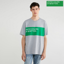 베네통 베네통 Logo color block t-shirt 0F_3BL0J17J0_501