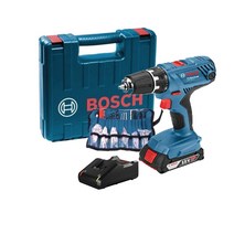 보쉬충전드릴GSR18v-21세트 본체+배터리2.0Ah+충전기+케이스+ 악세사리100P