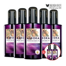 오로라 아르간오일 헤어에센스 140ml 5개+본품 2개더