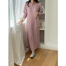 헤르메스ops 가을컬러 에이라인 주름 편하고 예쁜 긴팔 롱원피스 임부복 빅사이즈 데일리 오피스룩