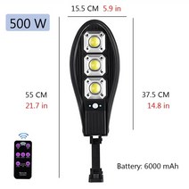 500 와트 led 태양 광 야외 태양 램프 전원 햇빛 방수 pir 모션 센서 가로등 정원 장식, b