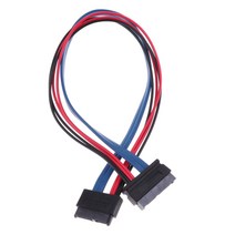 SATA 13Pin 남성-여성 데이터 전원 연장 케이블 30cm/11.8inch, 30cm, 그림, 플라스틱 금속