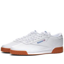 Reebok Exofit Lo Clean 로고 인터내셔널 - 흰색 빨간색 및 벡터 파란색