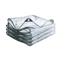 urkoteer 바람막이 베란다용 마트용 방풍비닐 투명커튼 쉘터비닐막 비닐천막 pvc 방풍비닐 방수포, 1m x 2.5m, 1개