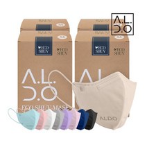 에코슈브 새부리형 컬러 마스크중형/주니어용 25매입 4개총 100, 네이비