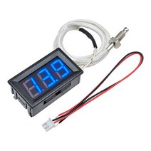 -30 800 C 온도계 LCD 디지털 막대 K/M6 스레드 와이어 B310 12V 디스플레이 실내 온도 센서 테스터, [03] M6 Thread Blue