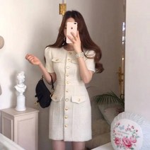 퀼팅원피스 트위드 셋업 트위드 투피스 원피스 연말룩 벨벳 겨울하객룩 미니멈 자켓 기모 미니 2021