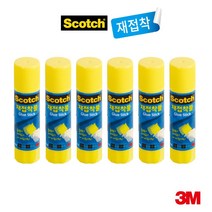 3M 스카치 재접착풀 14g, 6개