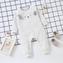 새로운 벨벳 면 아기 잠옷 점프수트